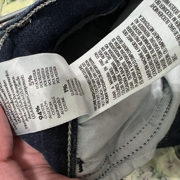 Mother The Hustler Ankle Corner Piece Size 27 Dark Wash - Picture 7 of 7